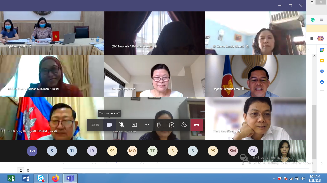 ဆေးဝါးထုတ်ကုန်များ အရည်အသွေးထောက်ခံချက်လက်မှတ် ထုတ်ပြန်ရေးနှင့် ပတ်သက်သည့် အာဆီယံစံချိန်စံညွှန်းနှင့်အရည်အသွေးဆိုင်ရာအတိုင်ပင်ခံကော်မတီ အထူးအစည်းအဝေး ကျင်းပခြင်း