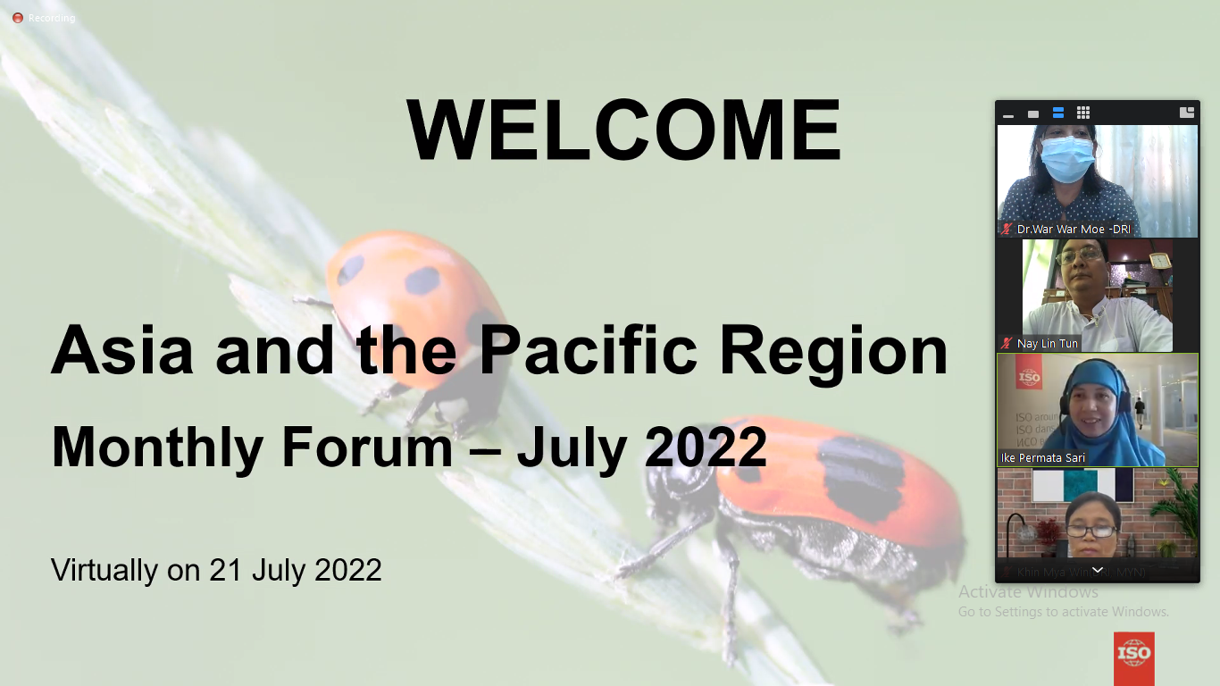 ISO Asia – Pacific Monthly Forum