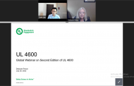 Global Webinar on Second Edition of UL 4600 ပြုလုပ်ခြင်း
