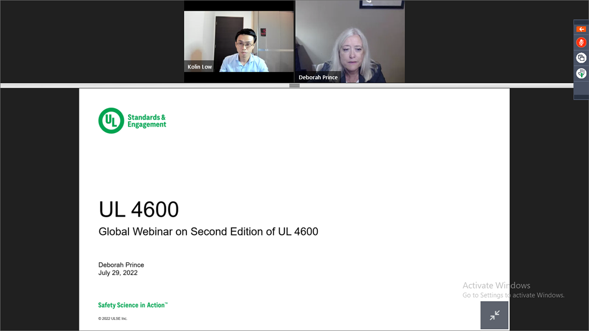 Global Webinar on Second Edition of UL 4600
