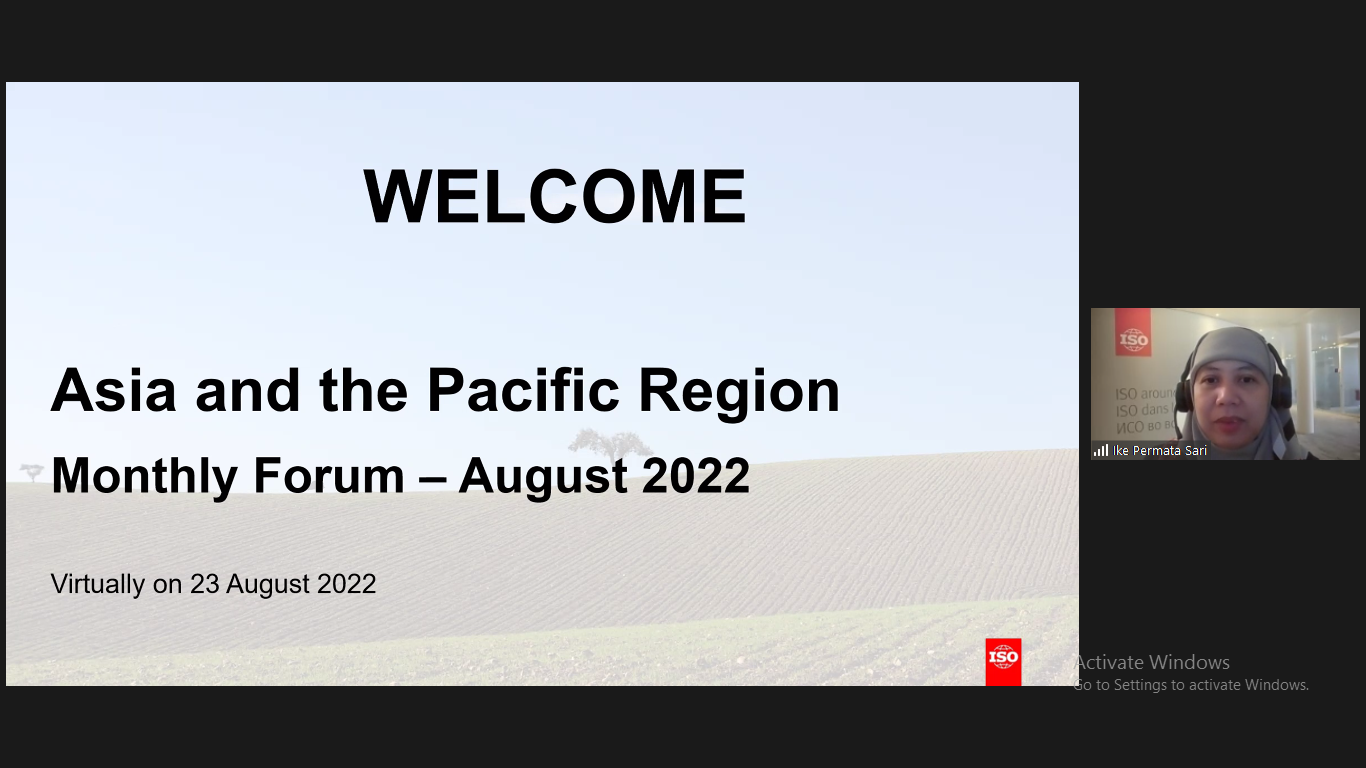 ISO Asia – Pacific Monthly Forum