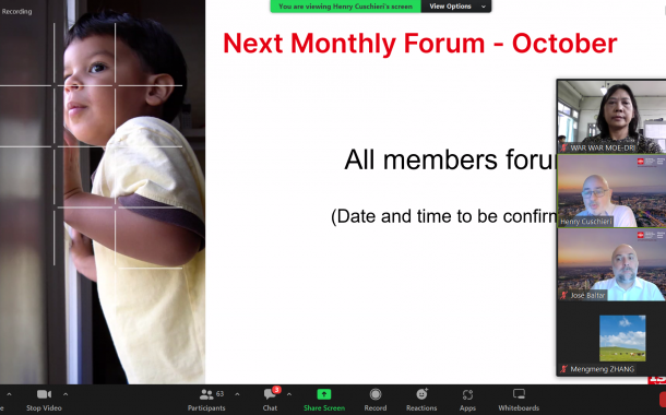 Asia Pacific Monthly Forum(August 29)