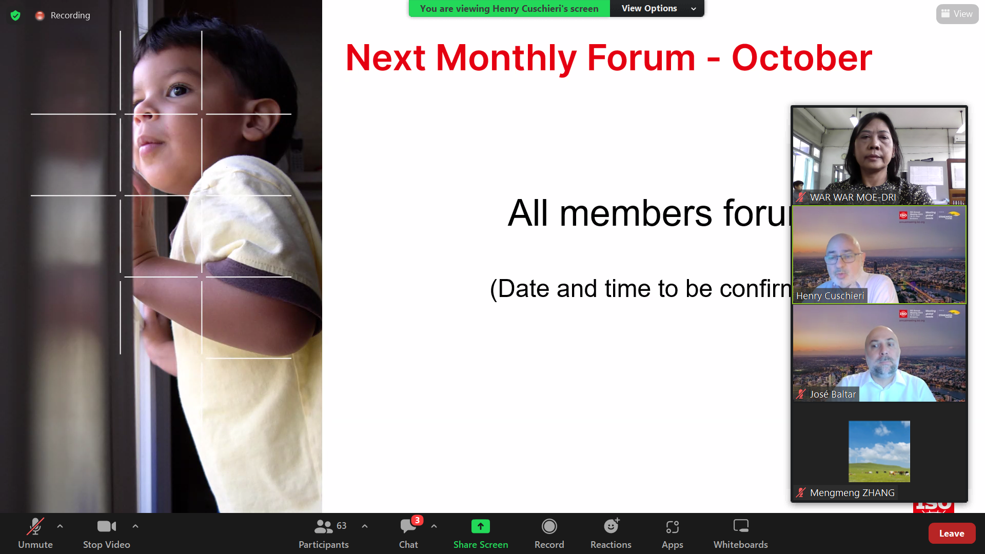 Asia Pacific Monthly Forum ပြုလုပ်ခြင်း