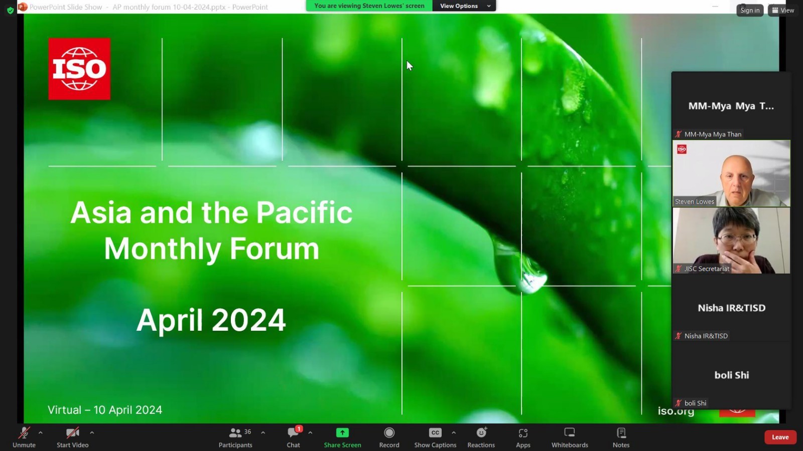 Asia Pacific Regional Forum ပြုလုပ်ခြင်း