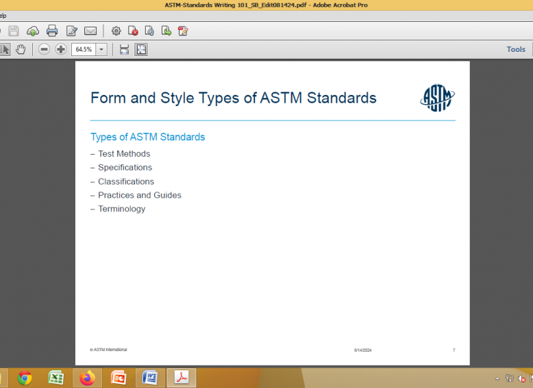 ASTM training 2 ASTM training 2